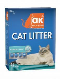 AK Cat Litter Marseille Soap Комкующийся наполнитель с ароматом Марсельского мыла