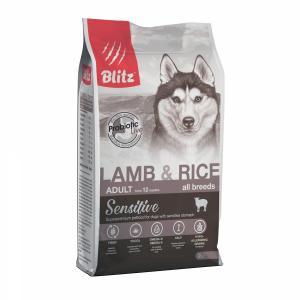 Blitz Adult Sensitive Lamb&Rice Сухой корм для собак Ягненок/Рис 