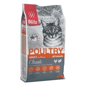 Blitz Classic Adult Cat Сухой корм для кошек Домашняя птица