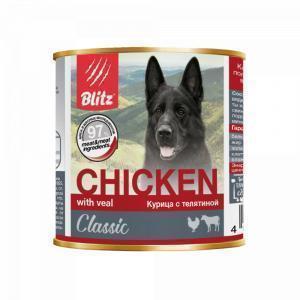 Blitz Classic Dog Влажный корм для собак Курица/Телятина