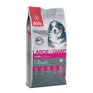 Blitz Classic Puppy Large&Giant Сухой корм для щенков крупных и гигантских пород Курица