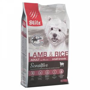 Blitz Lamb & Rice Small Breeds Adult сухой корм для собак