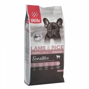 Blitz Puppy Lamb & Rice All Breeds сухой корм для щенков ягненак рис
