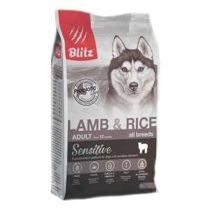 Blitz Sensitive Adult Dog Сухой корм для собак с чувствительным пищеварением Ягненок и Рис 