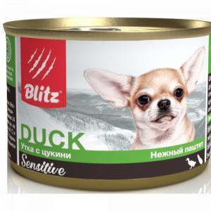 Blitz Sensitive Small Breed Duck&Zucchini Влажный корм для собак мелких пород Утка/Цукини