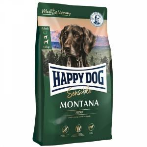Happy Dog Supreme Sensible Montana для здоровья кожи и шерсти, конина сухой корм для собак