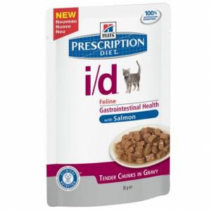 Hills Prescription Diet i/d Feline with Salmon Pouch диета для кошек влажный корм