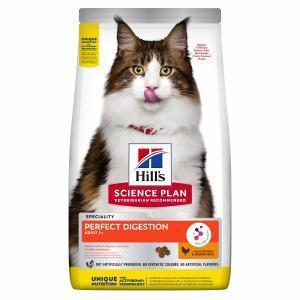 Hill's Science Plan Perfect Digestion Сухой корм для кошек Поддержание здоровья пищеварения Курица/Рис