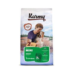 Karmy Mini Adult Сухой корм для собак мелких пород, Телятина 