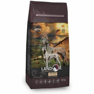 Landor полнорационный сухой корм для собак крупных пород с ягненком и рисом