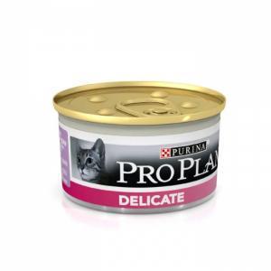 Purina Pro Plan Delicate Feline with Turkey canned влажный корм для кошек деликат индейка