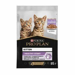 Purina Pro Plan NutriSavour Junior Feline with Turkey pouch Влажный корм для кошек в соусе
