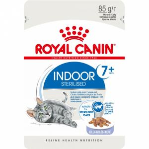 Royal Canin Indoor Sterilised 7+ Влажный корм для стерилизованных кошек старше 7 лет, живущих в помещении (желе) 