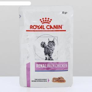 Royal Canin Renal Feline with Chicken пауч диета для кошек Курица в соусе