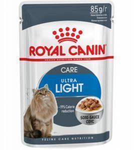 Влажный Корм для кошек Royal Canin Ultra Light (кусочки в соусе) 