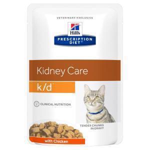 Влажный корм Hills Prescription Diet k/d Feline with Chicken Pouch диета для кошек